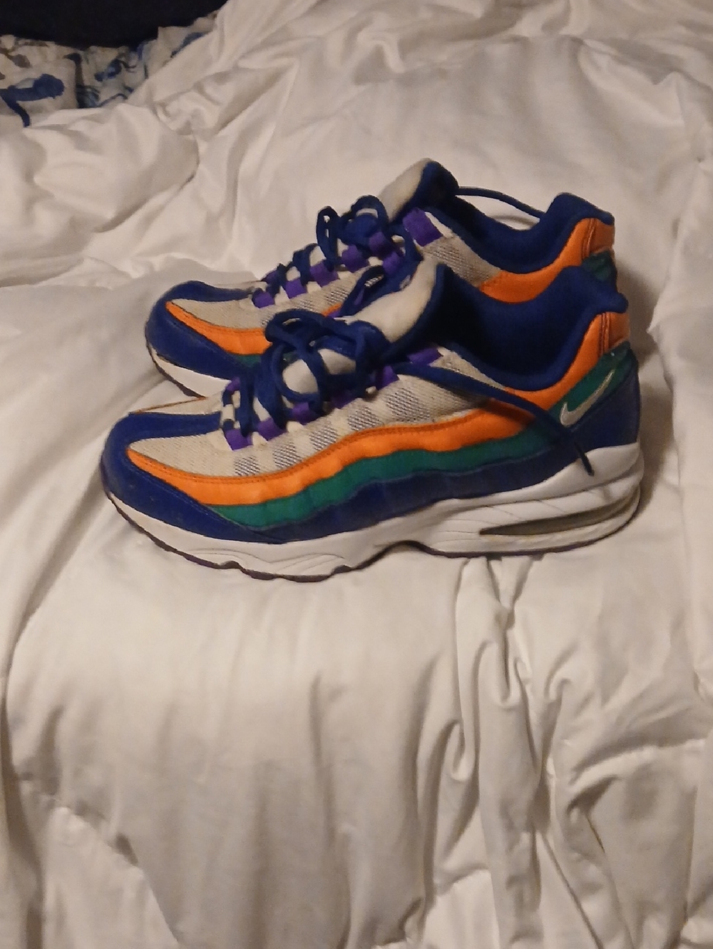 Nike Kids Multicolor Air Max Sneakers in Blue, Orange, Green